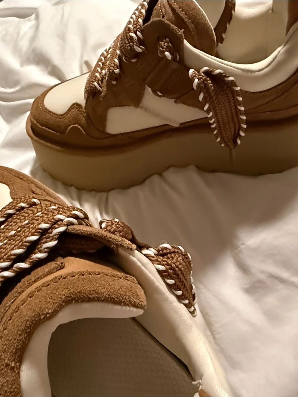 UGG Lo Lowmel Platform Sneakers in Brown - Picture 3 of 11